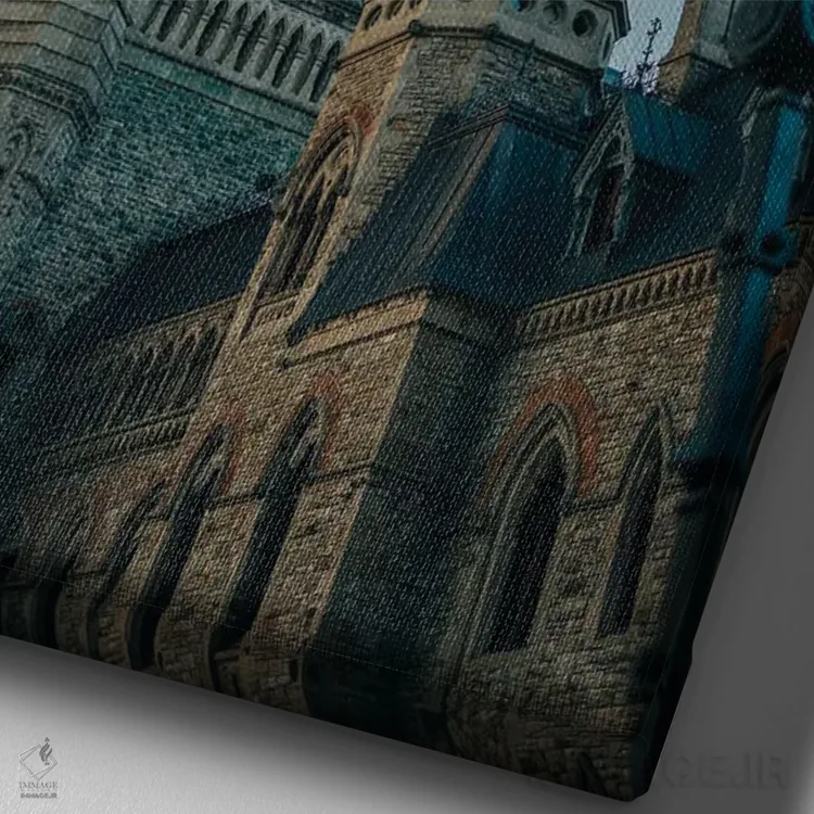 تابلو Ottawa,بخش مرکزی، اتاوا اثر جان بیلوس - نمای نزدیک بافت بوم