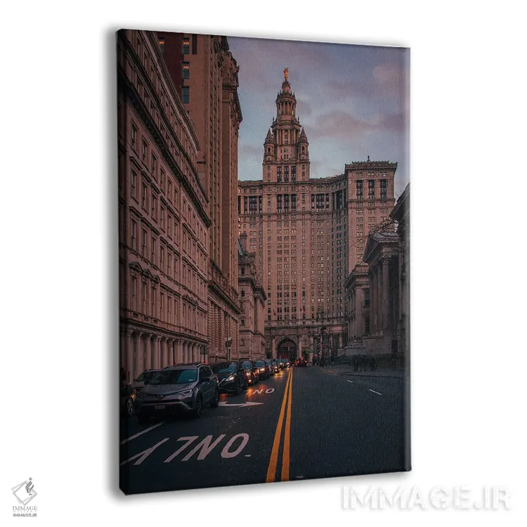 تابلو NYC I,ساختمان شهرداری، نیویورک I اثر جان بیلوس - نمای پرسپکتیو محصول