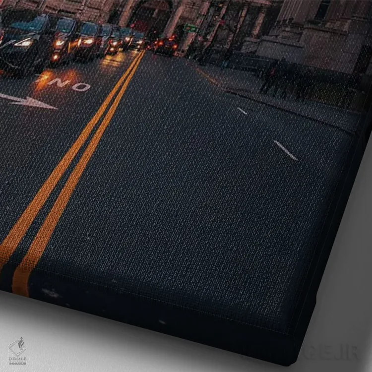 تابلو NYC I,ساختمان شهرداری، نیویورک I اثر جان بیلوس - نمای نزدیک بافت بوم