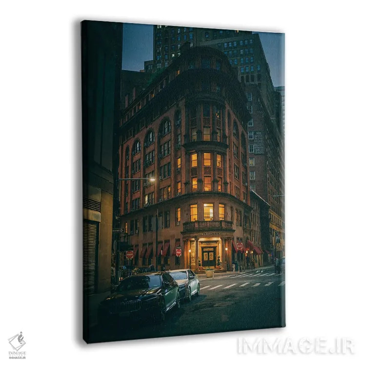 تابلو Fidi,رستوران دلمونیکو، فیدی (منطقه مالی نیویورک) اثر جان بیلوس - نمای پرسپکتیو محصول