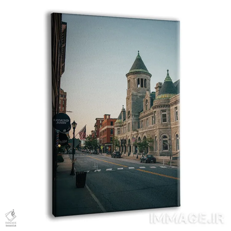 تابلو مرکز شهر آگوستا I اثر جان بیلوس - نمای پرسپکتیو محصول