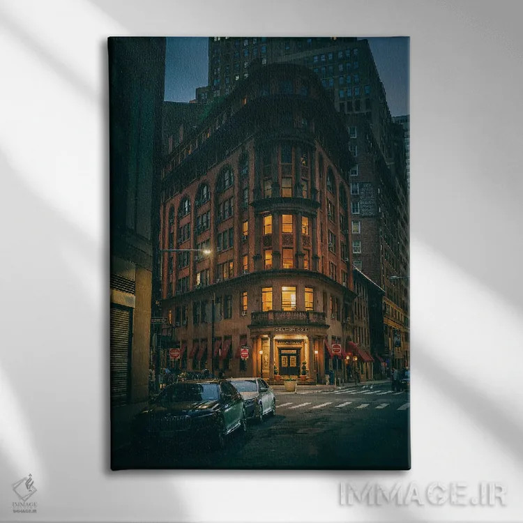 تابلو Fidi,رستوران دلمونیکو، فیدی (منطقه مالی نیویورک) اثر جان بیلوس - نمای روبهرو روی دیوار