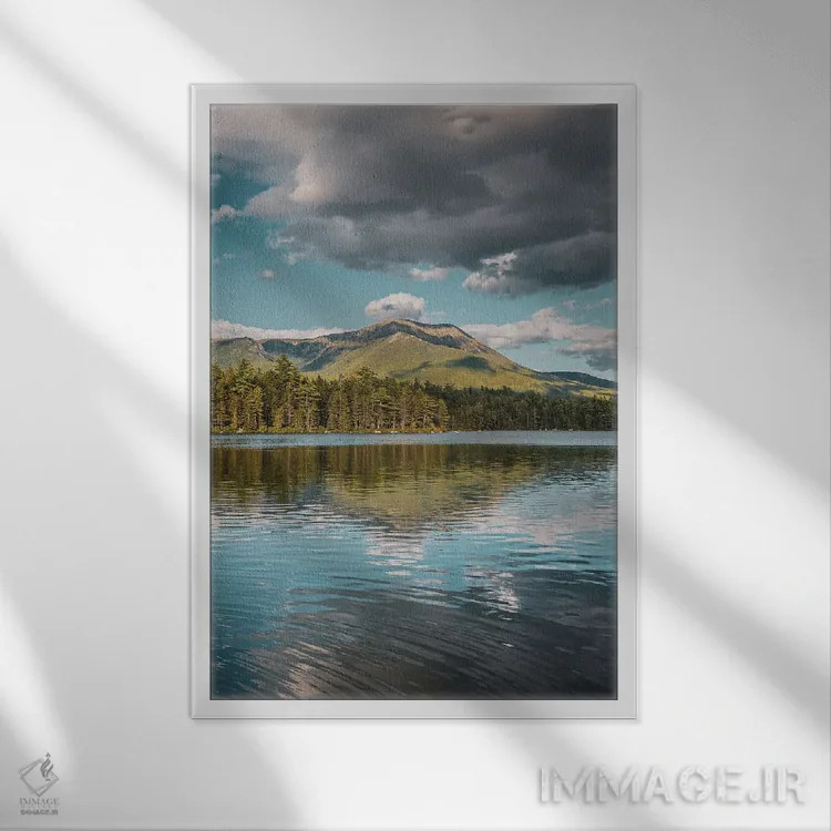 تابلو برکه دایسی اثر جان بیلوس - نمای قابدار سفید