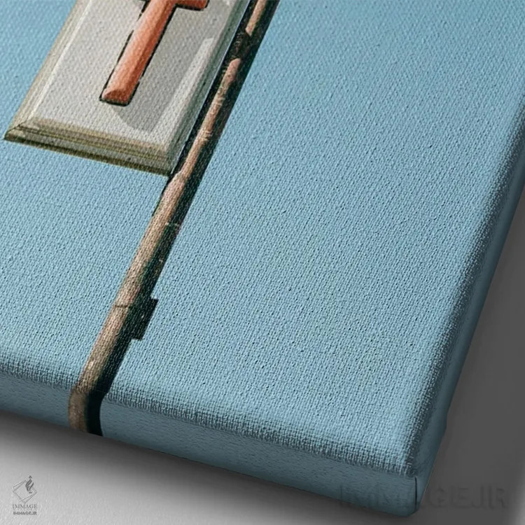 تابلو غذاخوری در سن جون اثر جان بیلوس - نمای نزدیک بافت بوم