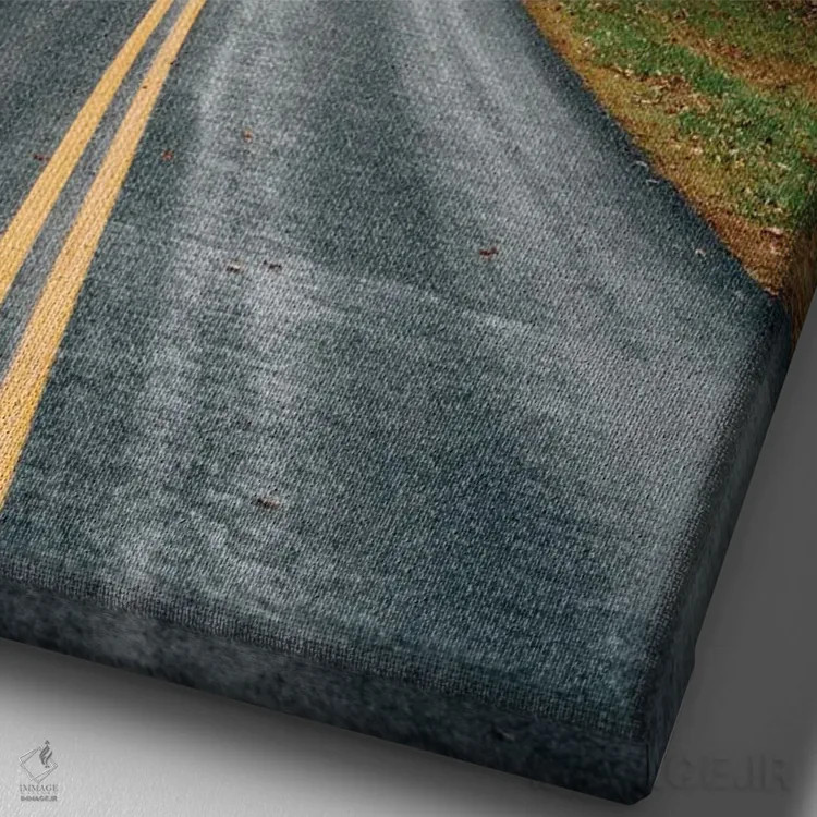 تابلو پاییز در بلو ریج اثر جان بیلوس - نمای نزدیک بافت بوم