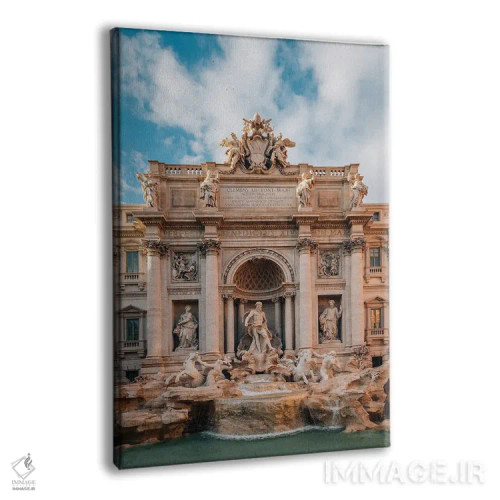تابلو فواره تروی (روم) اثر جان بیلوس - نمای پرسپکتیو محصول