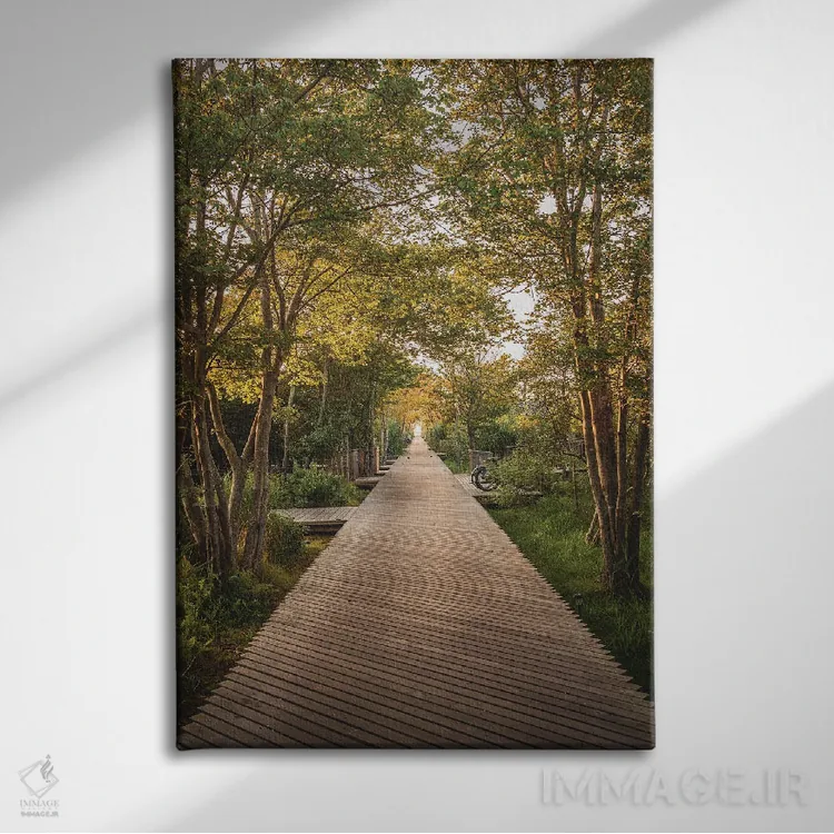 تابلو پیادهروی اقیانوس اطلس اثر جان بیلوس - نمای روبهرو روی دیوار