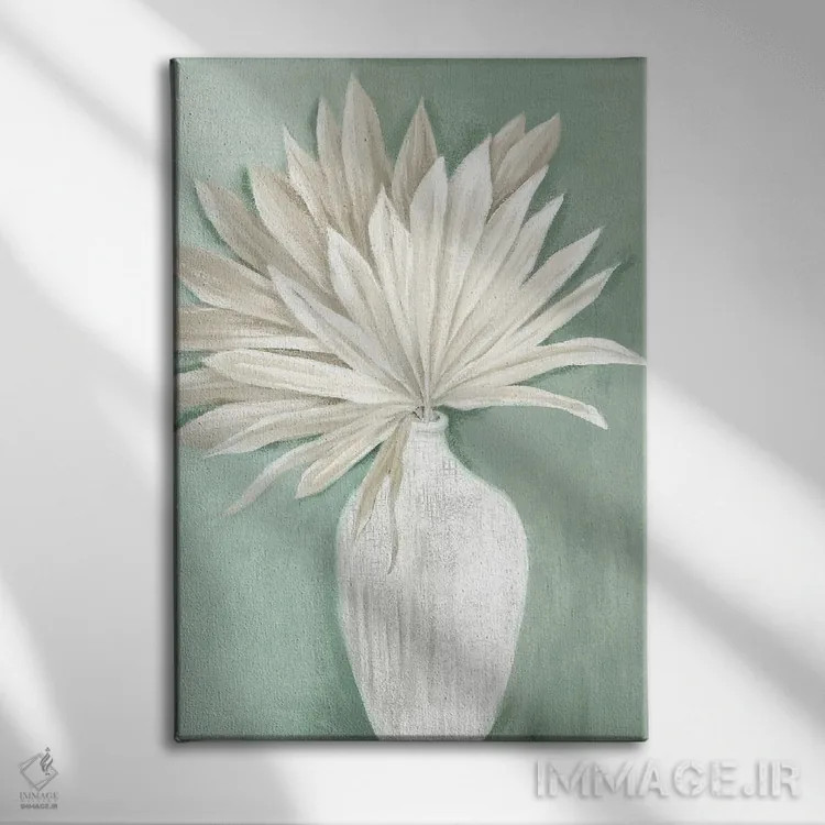 تابلو نخلهای خشک بوهوی شنی II اثر الکس بلک - نمای روبهرو روی دیوار