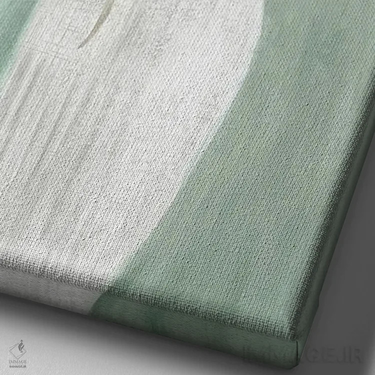 تابلو نخلهای خشک بوهوی شنی II اثر الکس بلک - نمای نزدیک بافت بوم