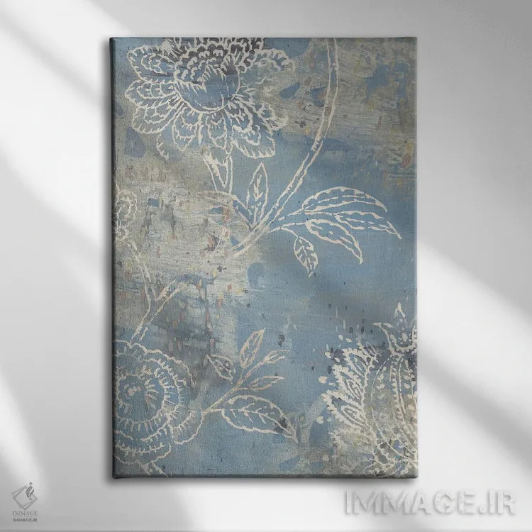 تابلو طرح مزرعه تویل I (پارچه سنتی فرانسوی) اثر الکس بلک - نمای روبهرو روی دیوار