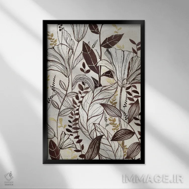 تابلو رقص شکوفهها I اثر الکس بلک - نمای قابدار مشکی