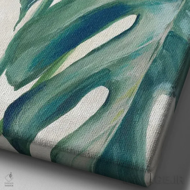 تابلو سمفونی جنگل II اثر الکس بلک - نمای نزدیک بافت بوم