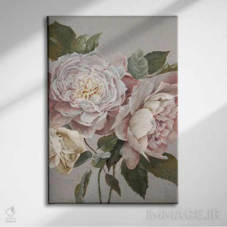 تابلو شکوفه باروک I (سبک هنری) اثر الکس بلک - نمای روبهرو روی دیوار