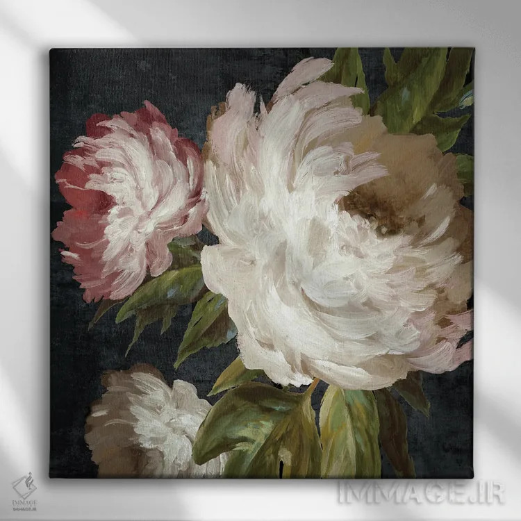 تابلو شور و شوق گلهای کلاسیک I اثر الکس بلک - نمای روبهرو روی دیوار