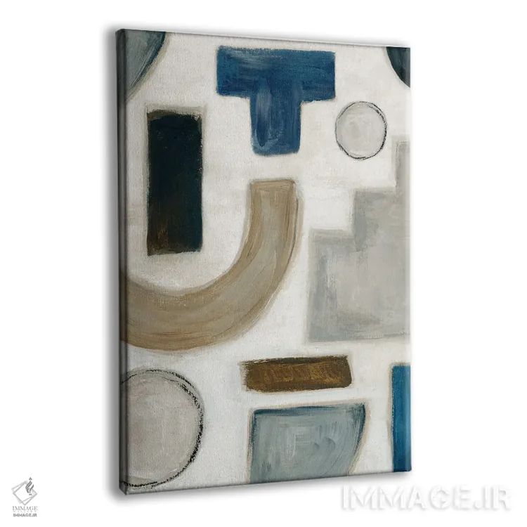 تابلو رقص رنگ آبی II اثر الکس بلک - نمای پرسپکتیو محصول