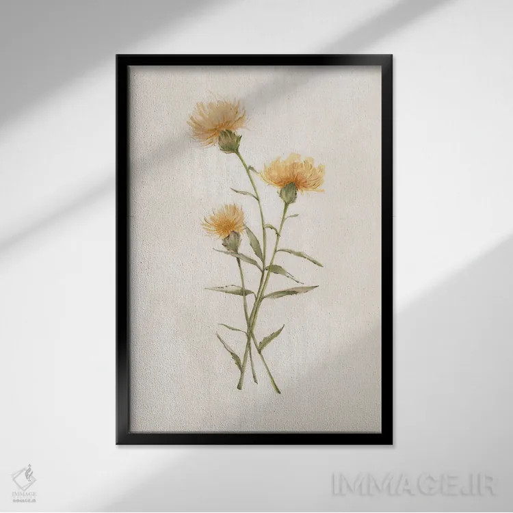 تابلو گیاهان وحشی III اثر الکس بلک - نمای قابدار مشکی