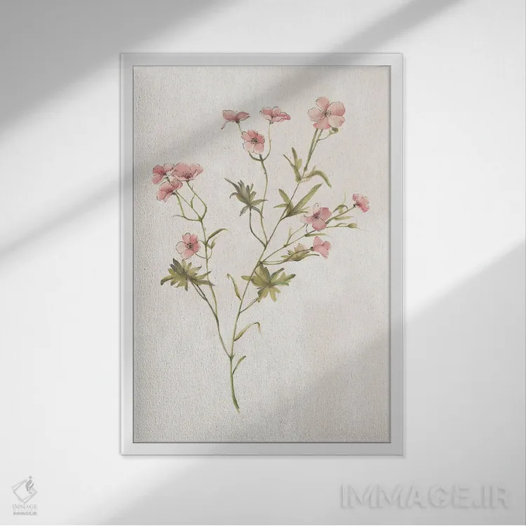 تابلو گیاهان وحشی II اثر الکس بلک - نمای قابدار سفید