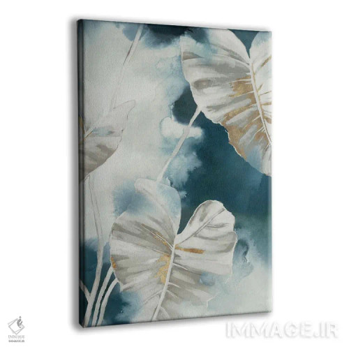 تابلو نخلهای گرمسیری آبی اثر الکس بلک - نمای پرسپکتیو محصول