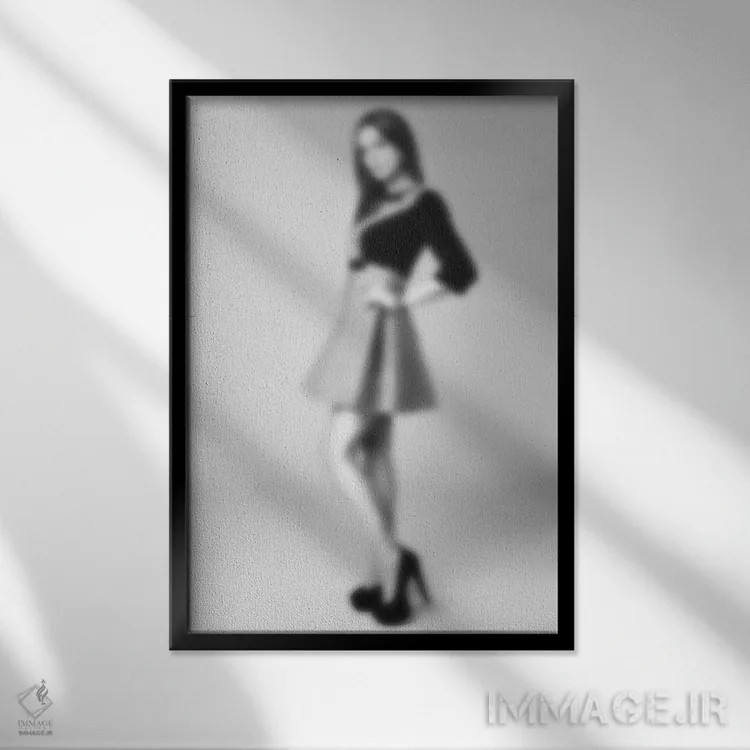 تابلو بیانکا محو اثر فایو بای فایو کالکتیو - نمای قابدار مشکی