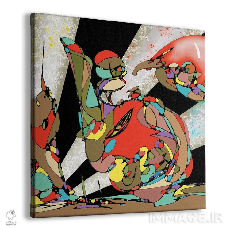 تابلو پرندگان جنگلی اثر جی.بلو استودیو (استودیو هنری) - نمای پرسپکتیو محصول