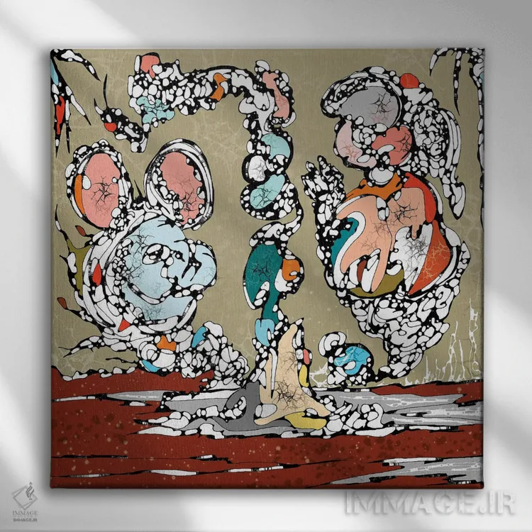 تابلو آرزو کن اثر جی.بلو استودیو (استودیو هنری) - نمای روبهرو روی دیوار