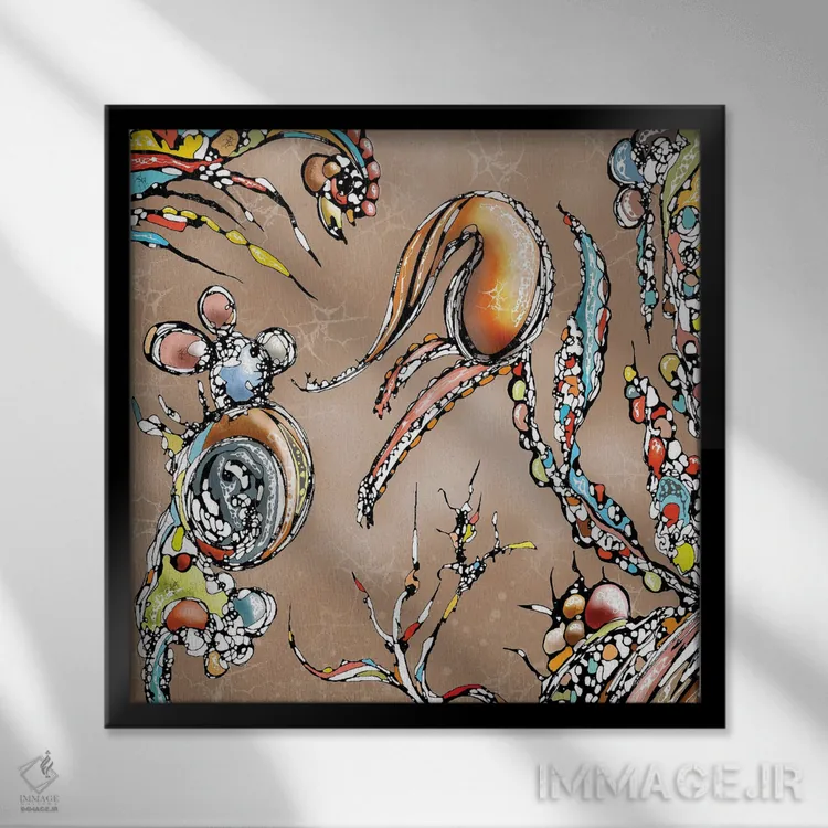 تابلو باغ جادویی اثر جی.بلو استودیو (استودیو هنری) - نمای قابدار مشکی