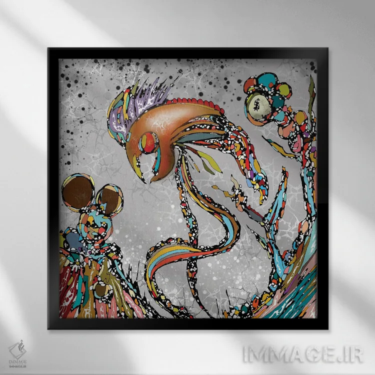 تابلو قلمرو من اثر جی.بلو استودیو (استودیو هنری) - نمای قابدار مشکی