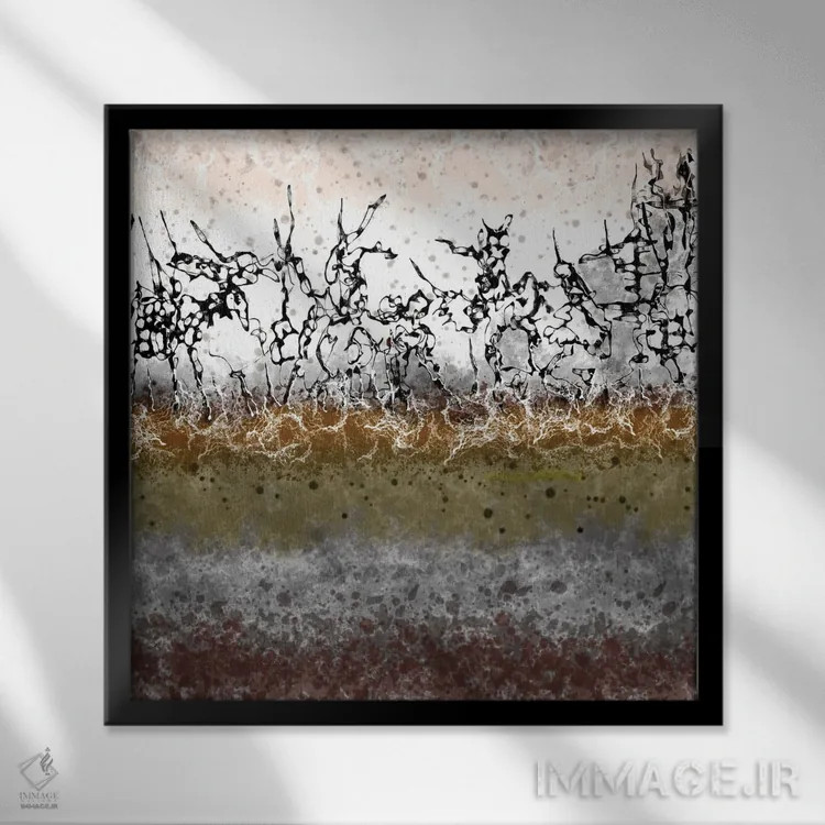 تابلو آیندهنگری اثر جی.بلو استودیو (استودیو هنری) - نمای قابدار مشکی