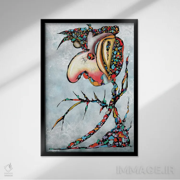 تابلو ملکه فراموششدگان اثر جی.بلو استودیو (استودیو هنری) - نمای قابدار مشکی