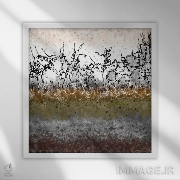 تابلو آیندهنگری اثر جی.بلو استودیو (استودیو هنری) - نمای قابدار سفید