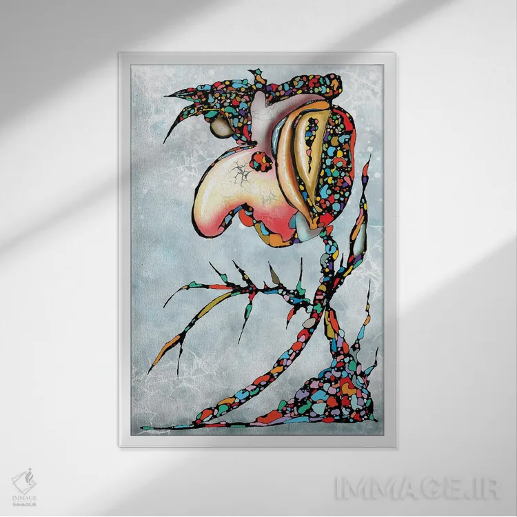 تابلو ملکه فراموششدگان اثر جی.بلو استودیو (استودیو هنری) - نمای قابدار سفید
