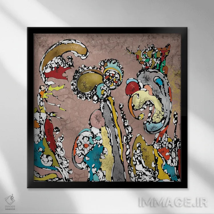 تابلو سلطان (حاکمیت) اثر جی.بلو استودیو (استودیو هنری) - نمای قابدار مشکی