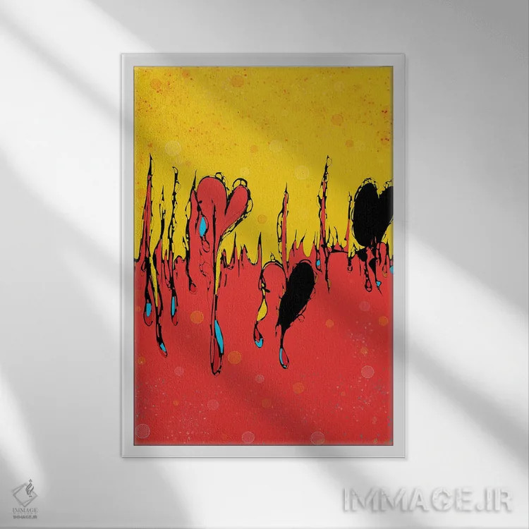 تابلو ضربآهنگ اثر جی.بلو استودیو (استودیو هنری) - نمای قابدار سفید