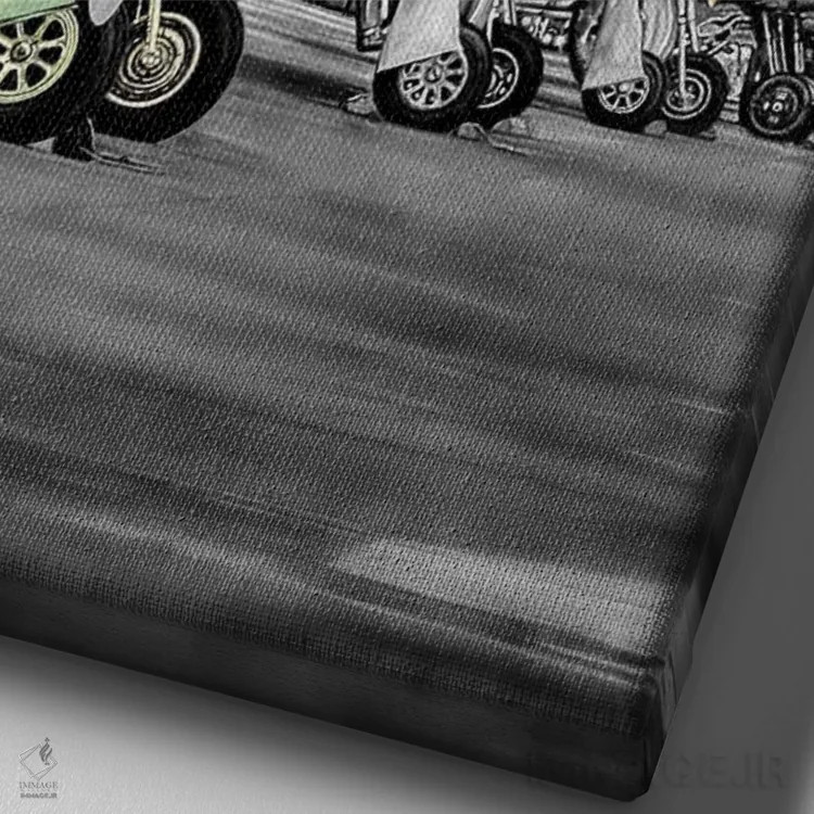 تابلو پرواز به سوی آسمان IV اثر جی.بلو استودیو (استودیو هنری) - نمای نزدیک بافت بوم