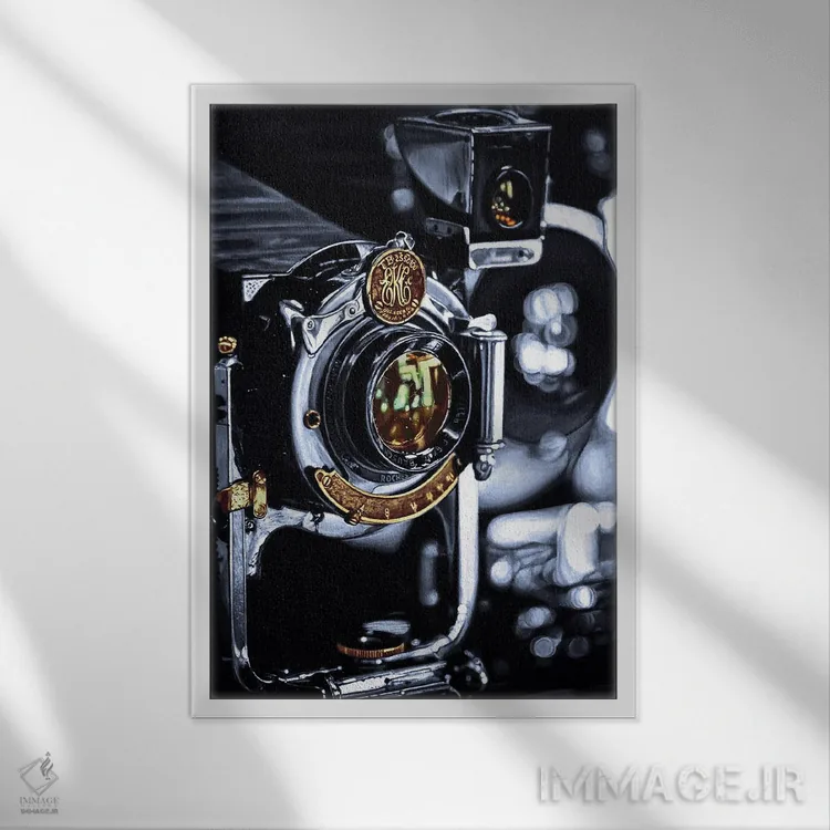 تابلو زوم II (بزرگنمایی) اثر جی.بلو استودیو (استودیو هنری) - نمای قابدار سفید