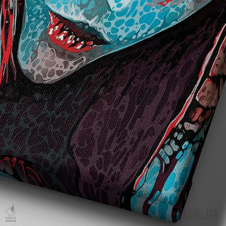 تابلو بومی اثر جی.بلو استودیو (استودیو هنری) - نمای نزدیک بافت بوم