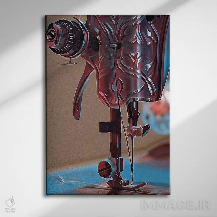 تابلو ماشین XVI اثر جی.بلو استودیو (استودیو هنری) - نمای روبهرو روی دیوار