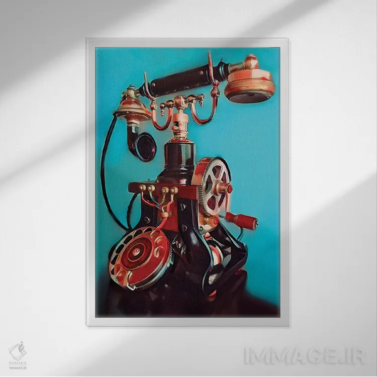 تابلو تماسی از گذشته اثر جی.بلو استودیو (استودیو هنری) - نمای قابدار سفید