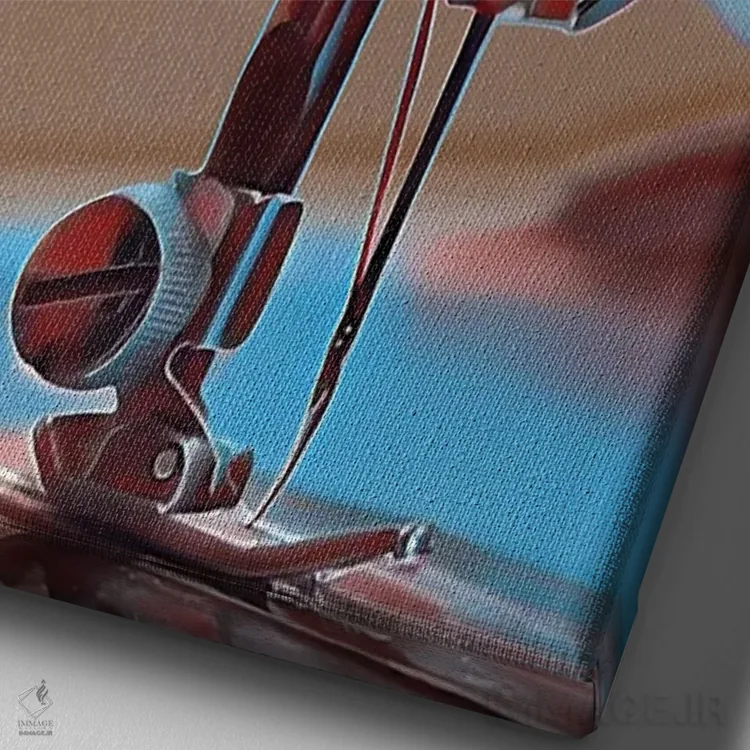 تابلو ماشین XVI اثر جی.بلو استودیو (استودیو هنری) - نمای نزدیک بافت بوم