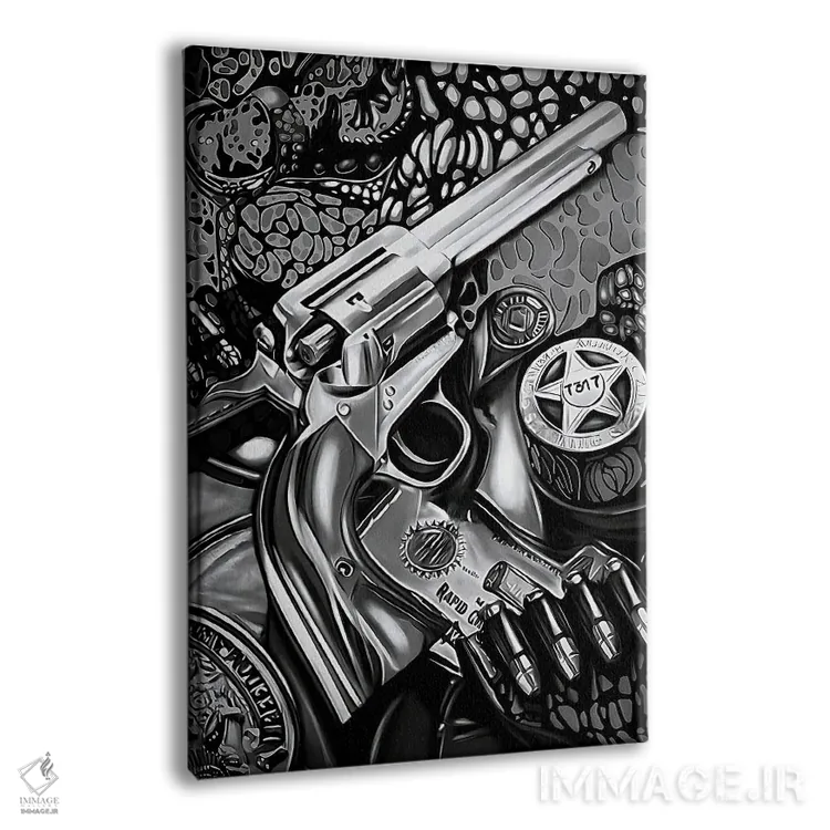 تابلو کلانتر غرب وحشی اثر جی.بلو استودیو (استودیو هنری) - نمای پرسپکتیو محصول