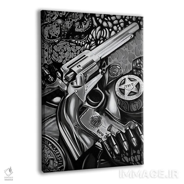 تابلو کلانتر غرب وحشی اثر جی.بلو استودیو (استودیو هنری) - نمای پرسپکتیو محصول