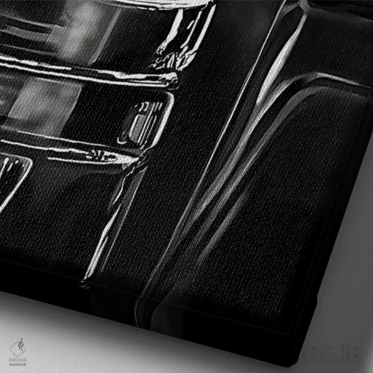 تابلو یک روز دیگر اثر جی.بلو استودیو (استودیو هنری) - نمای نزدیک بافت بوم