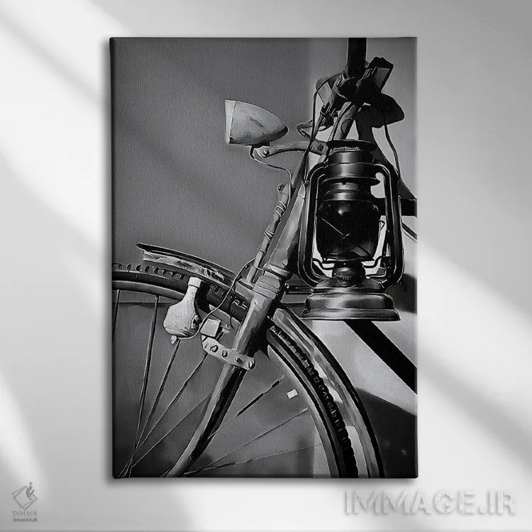 تابلو نور گذشته II اثر جی.بلو استودیو (استودیو هنری) - نمای روبهرو روی دیوار