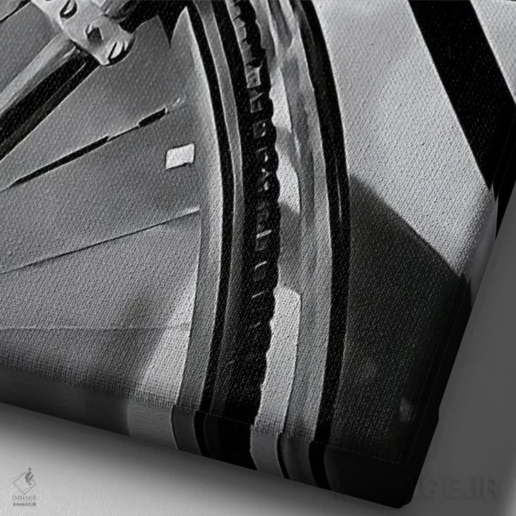 تابلو نور گذشته II اثر جی.بلو استودیو (استودیو هنری) - نمای نزدیک بافت بوم