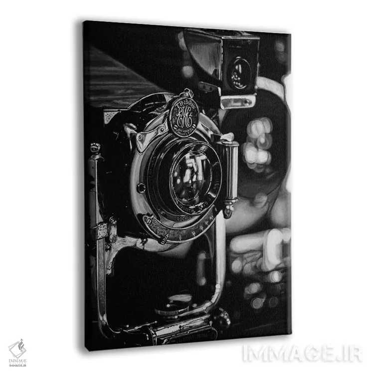 تابلو زوم (سیاه و سفید) اثر جی.بلو استودیو (استودیو هنری) - نمای پرسپکتیو محصول