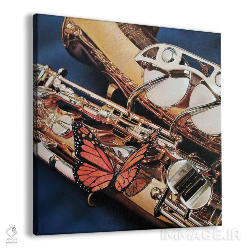 تابلو ساکسفلای (ترکیبی از ساکسوفون و پرواز) اثر جی.بلو استودیو (استودیو هنری) - نمای پرسپکتیو محصول