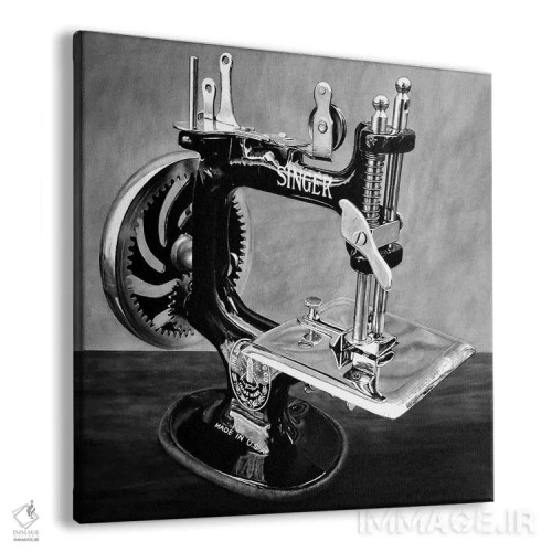 تابلو ماشین شمارهٔ شش (سیاه و سفید) اثر جی.بلو استودیو (استودیو هنری) - نمای پرسپکتیو محصول