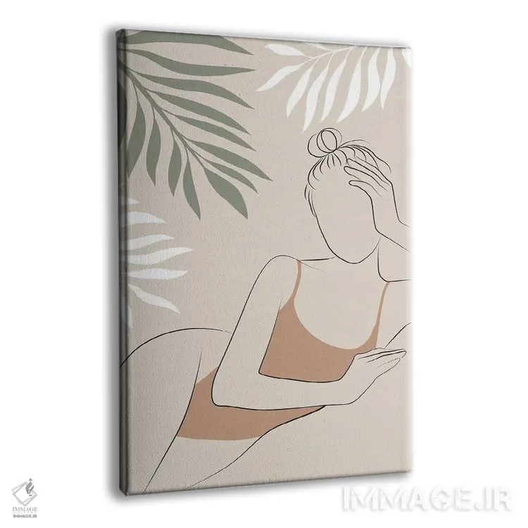 تابلو روزهای تابستان گرمسیری اثر بلک پرینتس - نمای پرسپکتیو محصول