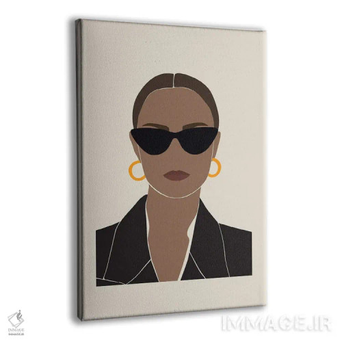 تابلو قدرت زنانه اثر بلک پرینتس - نمای پرسپکتیو محصول