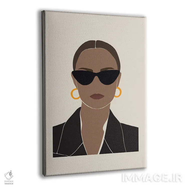 تابلو قدرت زنانه اثر بلک پرینتس - نمای پرسپکتیو محصول